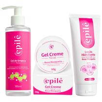 Kit Rugol Epilê Gel Facial + Creme Facial + Loção Corporal