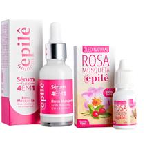 Kit Rugól Epilê Sérum 4 Em 1 + Óleo Rosa Mosqueta 10ml