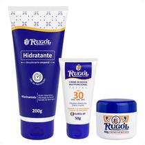 Kit Rugol: Hidratante Corporal, Creme Fps30 e Creme de Beleza