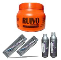 Kit Ruivo 1 Másc 250G 2 Tinta N 7.44 E 2 Ox 20Vol Mairibel