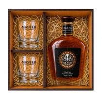 Kit Rum Black Sea + 2 Copos 250ml + caixa Premium Presenteável