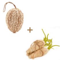 Kit Rústico Sisal Ovo + Cenoura Kit Rústico Sisal Ovo + Cenoura