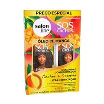 Kit S.O.S Cachos Salon Line (Super Óleos, Óleo de Coco e Óleo de Manga)