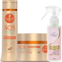Kit S.O.S Verão Shampoo + Máscara 300ml Haskell + Finalizador Obrigatório Lourre 120ml Kit S.O.S Verão Shampoo + Máscara 300ml Haskell + Finalizador Obrigatório Lourre 120ml