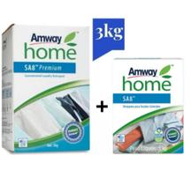 kit Sa8 Premium 3 kg + Sa8 alvejante Amway Home sabao em po Americano USA - Home Amway