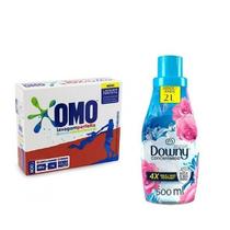 Kit Sabão Em Pó Omo 800g + Amaciante Downy 500ml roupas perfeitas Lavanderia