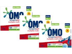 Kit Sabão em Pó Omo Lavagem Perfeita 1,6kg