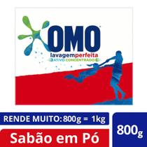 Kit Sabão em Pó OMO Lavagem Perfeita 2 unidades com 800g