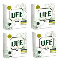 Kit Sabão em Pó Ufe de Coco, para Roupas Delicadas e Peles Sensíveis, com 4 Caixas de 500 g Kit Sabão em Pó Ufe de Coco, para Roupas Delicadas e Peles Sensíveis, com 4 Caixas de 500 g