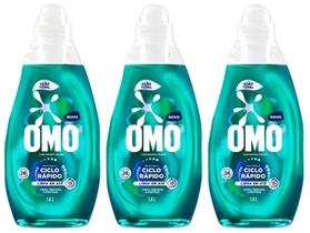 Kit Sabão Líquido 1,4L 3 Unidades OMO Kit Sabão Líquido 1,4L 3 Unidades OMO