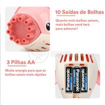 Kit Sabão Mágica Golfinho Bolhudo: Brincadeiras Sensoriais Infantis Rosa + 3 Pilhas AA - Smart Bracelet