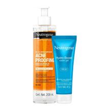 Kit Sabonete Acne Proofing 200ml + Hidratante Hydro Boost Vitamina C Fps 25 Neutrogena