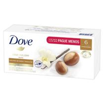 Kit Sabonete Barra Dove 90 gr Karite e Baunilha 6 Unidades