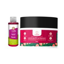 Kit Sabonete Castilla 200mL (Rosas ou Aroeira) + Esfoliante Fio Cabana 300g Vegano e Perfumado