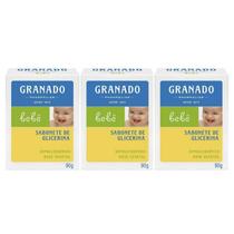 Kit Sabonete de Glicerina Bebê Granado - 3 Sabonetes de 90g cada