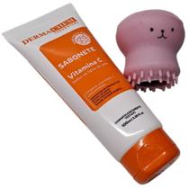 Kit Sabonete Dermachem vitamina C + Esponja Polvo