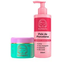 Kit Sabonete e Creme Hidratante Facial Pele de Porcelana Kokeshi o Milagre do Arroz Kit Sabonete e Creme Hidratante Facial Pele de Porcelana Kokeshi o Milagre do Arroz