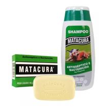 Kit sabonete e shampoo para cachorro matacura antisséptico e bactericida banho higiene pet