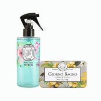 Kit Sabonete em Barra e Home Spray Verbena Sândalo Giorno