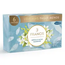 Kit Sabonete Em Barra Francis Neroli E Algas Marinhas 90g - 6 Unidades