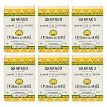 Kit Sabonete em Barra Granado de Glicerina Castanha do Brasil 90g Terrapeutics 06 unidades Kit Sabonete em Barra Granado de Glicerina Castanha do Brasil 90g Terrapeutics 06 unidades