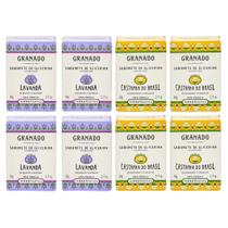 Kit Sabonete em Barra Granado de Glicerina Lavanda 04 unidades e Castanha do Brasil 04 unidades 90g Terrapeutics