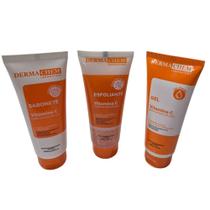 Kit Sabonete Esfoliante e Gel Facial Vitamina C Dermachem