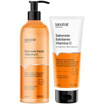 Kit Sabonete Facial Liquido + Esfoliante Vitamina C Labotrat Dermo Skin Care Ação Secativa Rosto