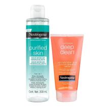 Kit Sabonete Facial Neutrogena Deep Clean Grapefruit 150g + Água Micelar 7 Em 1 Purified Skin 200ml Kit Sabonete Facial Neutrogena Deep Clean Grapefruit 150g + Água Micelar 7 Em 1 Purified Skin 200ml