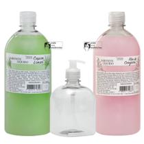 Kit - Sabonete Flor de Cerejeira e Capim Limão + Valvula Pump + Pet 500ml