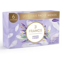 Kit Sabonete Francis Lavanda e Âmbar 90g - 6 Unidades Kit Sabonete Francis Lavanda e Âmbar 90g - 6 Unidades