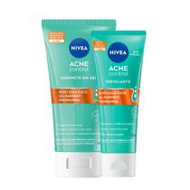 Kit Sabonete Gel de Limpeza Profunda Nívea + Esfoliante Acne Control Eficaz 75ml Kit Sabonete Gel de Limpeza Profunda Nívea + Esfoliante Acne Control Eficaz 75ml
