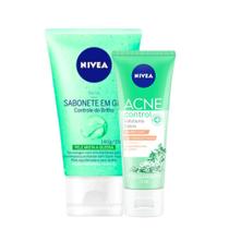 Kit Sabonete Gel Facial + Esfoliante Acne Control Nivea - Nívea