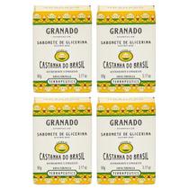 Kit Sabonete Granado em Barra de Glicerina Castanha do Brasil 90g Terrapeutics 04 unidades Kit Sabonete Granado em Barra de Glicerina Castanha do Brasil 90g Terrapeutics 04 unidades