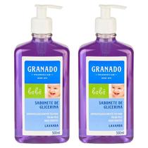 Kit Sabonete Granado Lavanda Líquido de Glicerina Bebê 500ml 02 unidades