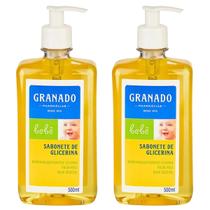 Kit Sabonete Granado Líquido de Glicerina Bebê Tradicional 500ml 02 unidades
