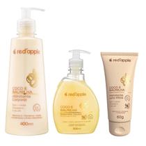 Kit Sabonete + Hidratante + Creme Baunilha 400ml Red Apple