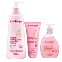 Kit Sabonete + Hidratante + Creme Frutas VermelhasRed Apple