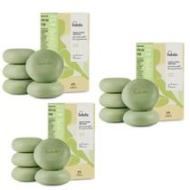 Kit Sabonete hidratante em barra Alecrim e Sálvia - Refrescante - 15 unidades - 3 caixas