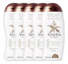 Kit Sabonete Íntimo Aroeira e Malva Limpeza e Fresco o DIa Todo - 5 Unidades - Suave Fragrance