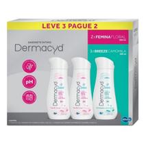 Kit Sabonete Intimo Dermacid 2 Femina 1 breeze 200 ml