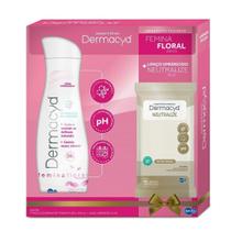 Kit Sabonete Íntimo DERMACYD Femina Floral 200ml + Lenço Umedecido DERMACYD Neutralize 16un Kit Sabonete Íntimo DERMACYD Femina Floral 200ml + Lenço Umedecido DERMACYD Neutralize 16un