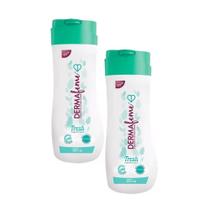 KIT SABONETE ÍNTIMO DERMAFEME FRESH 2UN 200ml - Cimed