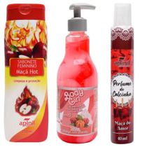 Kit Sabonete Íntimo Maça + perfume de Calcinha Maça + Body Girl Pitaya - Apinil// Garji