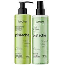 Kit Sabonete Liquido + Body Splash Corpo E Rosto Labotrat Dia A Dia Cheiro De Fruta Pistache 190ml