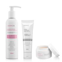 Kit Sabonete Líquido + Clareador + Esfoliante Dermosex