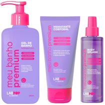 Kit Sabonete Liquido Com Hidratante e Body Splash Bubblegum Witch Labotrat