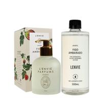 Kit Sabonete Líquido com Refil Figo Ambarado Arabesc Frutal 200ML e 500ML L'envie