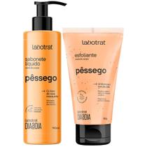 Kit Sabonete Liquido + Esfoliante Corpo E Rosto Labotrat Dia A Dia Cheiro De Fruta Pêssego 150g Kit Sabonete Liquido + Esfoliante Corpo E Rosto Labotrat Dia A Dia Cheiro De Fruta Pêssego 150g