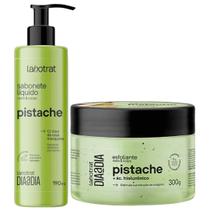 Kit Sabonete Liquido + Esfoliante Corpo E Rosto Labotrat Dia A Dia Cheiro De Fruta Pistache 300g
